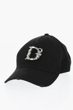 Cappello da Basell In Cotone con Monogram Gioiello>Dsquared2 Best