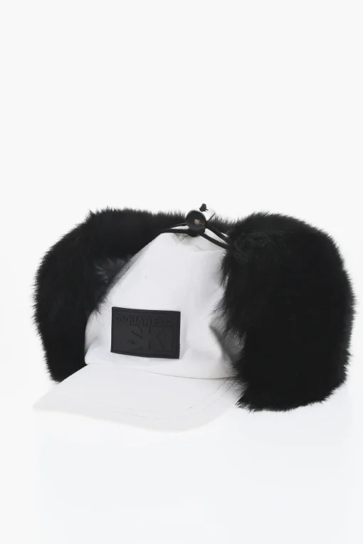 Best Cappello Deerstalker In Nylon con Interno in Pelliccia Uomo Cappelli