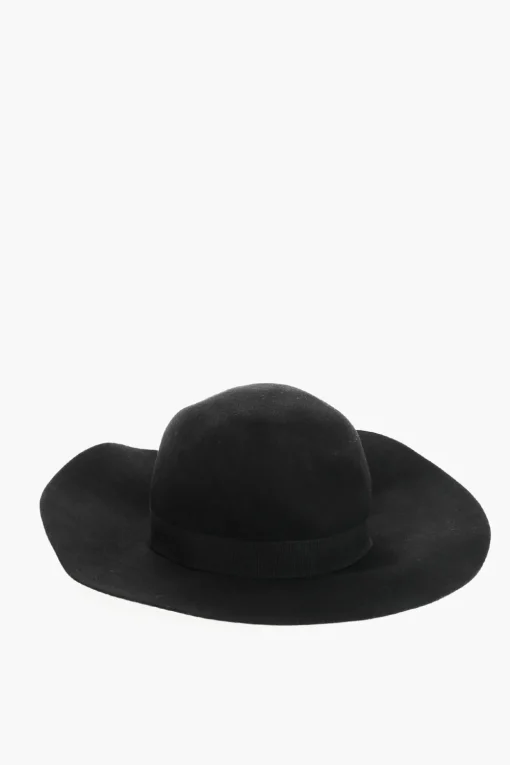 Cappello in Feltro di Lana a Tinta Unita con Dettaglio Logato>Dsquared2 Clearance