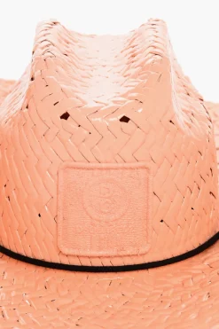 Online Cappello Western in Paglia a Tinta Unita con Cordino Donna Cappelli