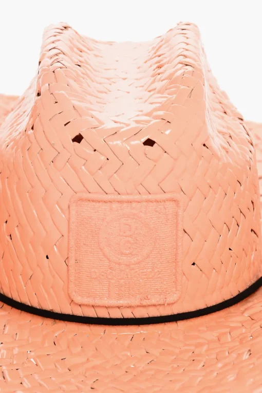 Online Cappello Western in Paglia a Tinta Unita con Cordino Donna Cappelli