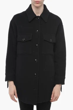 Clearance Cappotto ALASKAN in Lana con Colletto Donna Cappotti E Trench