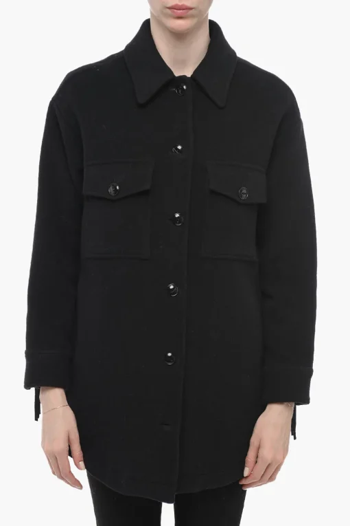 Clearance Cappotto ALASKAN in Lana con Colletto Donna Cappotti E Trench