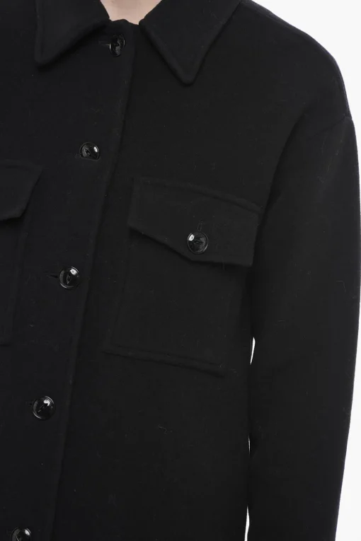 Clearance Cappotto ALASKAN in Lana con Colletto Donna Cappotti E Trench