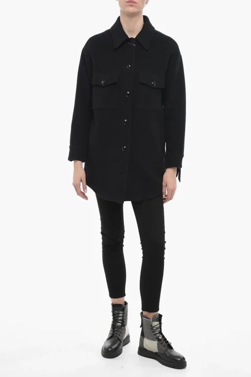 Clearance Cappotto ALASKAN in Lana con Colletto Donna Cappotti E Trench