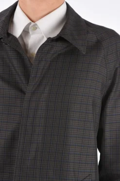 cappotto balmacaan shephard's check con abbottonatura nascosta></noscript>Corneliani Outlet