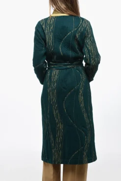 Best Cappotto Bicolore con Cintura Donna Cappotti E Trench