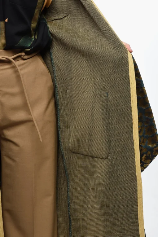 Best Cappotto Bicolore con Cintura Donna Cappotti E Trench