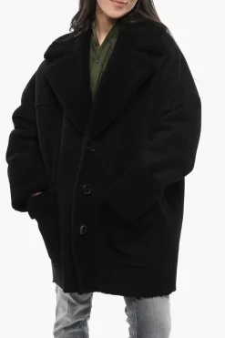 Cappotto 3-Bottoni in Shearling con Tasche a Toppa>Dsquared2 Best