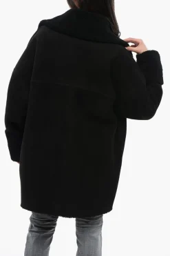 Cappotto 3-Bottoni in Shearling con Tasche a Toppa>Dsquared2 Best