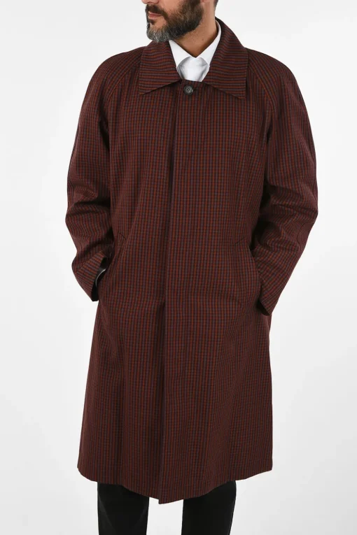 cappotto CARTESIO mini check con abbottonatura nascosta>Corneliani Hot