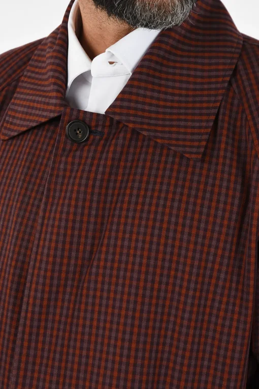 cappotto CARTESIO mini check con abbottonatura nascosta>Corneliani Hot