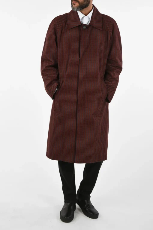 cappotto CARTESIO mini check con abbottonatura nascosta>Corneliani Hot