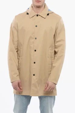 Hot Cappotto Con Cappuccio Removibile Uomo Cappotti E Trench