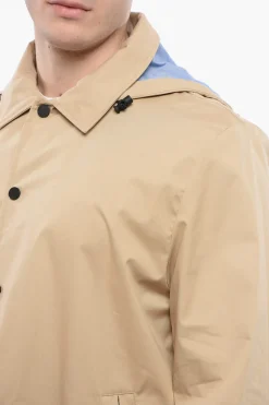 Hot Cappotto Con Cappuccio Removibile Uomo Cappotti E Trench