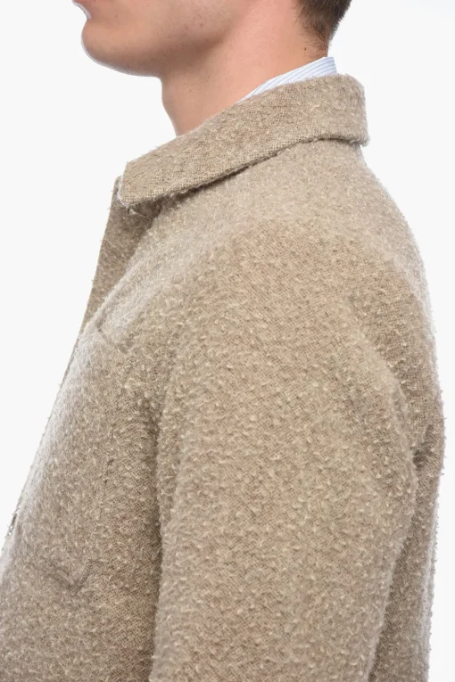 Clearance Cappotto Corto NEWTON in Panno di Lana Uomo Cappotti E Trench