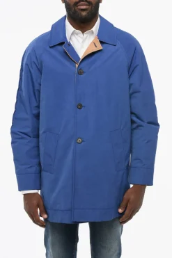 Outlet Cappotto Da Pioggia Con Bottoni Uomo Cappotti E Trench