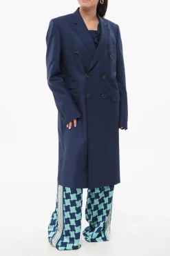 Discount Cappotto Doppiopetto con Rever Donna Cappotti E Trench