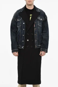 Fashion Cappotto Doppiopetto Con Doppio Strato Uomo Cappotti E Trench