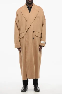 Best Cappotto Doppiopetto in Cashmere con Tasche ad Aletta Uomo Cappotti E Trench
