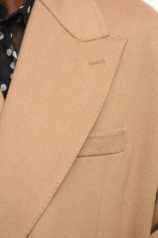Best Cappotto Doppiopetto in Cashmere con Tasche ad Aletta Uomo Cappotti E Trench