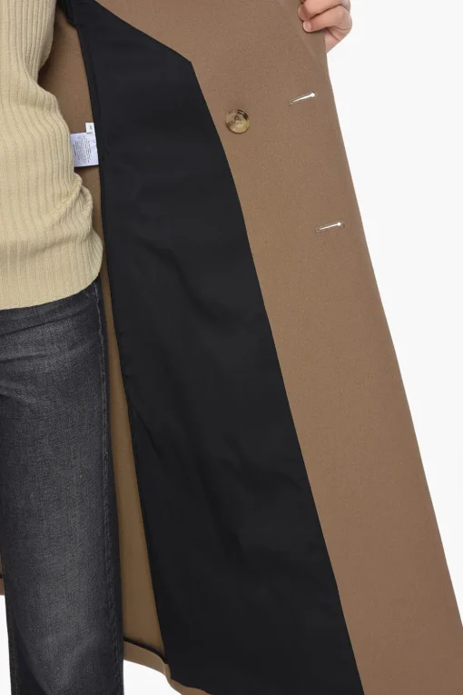 Fashion Cappotto Doppiopetto in Lana Stretch Donna Cappotti E Trench