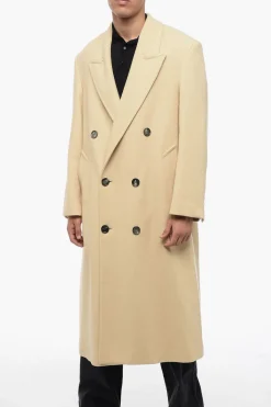 Cappotto Doppiopetto In Lana>Ami Alexandre Mattiussi Outlet