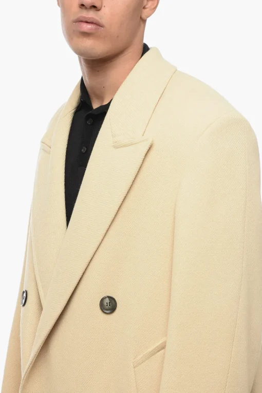 Cappotto Doppiopetto In Lana>Ami Alexandre Mattiussi Outlet