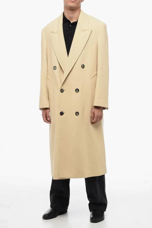 Cappotto Doppiopetto In Lana>Ami Alexandre Mattiussi Outlet
