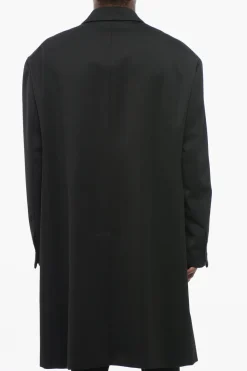 Cappotto Doppiopetto Multitasca in Lana Vergine>424 Fashion