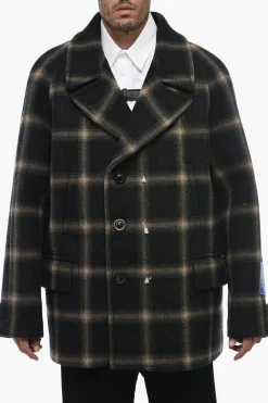 Hot Cappotto Doppiopetto PENDLETON con Motivo Tartan Uomo Cappotti E Trench