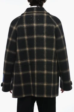 Hot Cappotto Doppiopetto PENDLETON con Motivo Tartan Uomo Cappotti E Trench