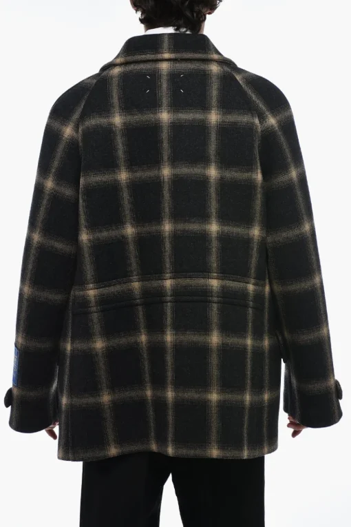 Hot Cappotto Doppiopetto PENDLETON con Motivo Tartan Uomo Cappotti E Trench