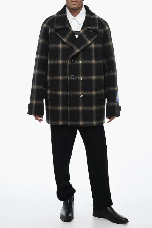 Hot Cappotto Doppiopetto PENDLETON con Motivo Tartan Uomo Cappotti E Trench