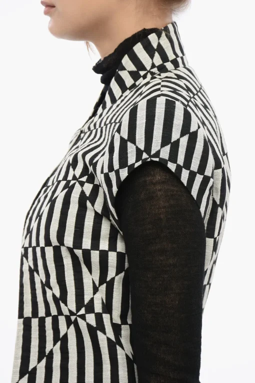 Online Cappotto FROCK Con Motivo Geometrico Donna Cappotti E Trench