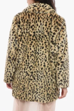 Cappotto In Ecopelliccia Con Stampa Animalier>Dsquared2 Hot