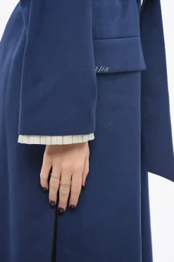 Cappotto in Lana con Cuciture a Contrasto></noscript>Marni Fashion