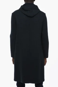 Discount Cappotto In Lana Tweed Semifoderato Con Cappuccio Uomo Cappotti E Trench
