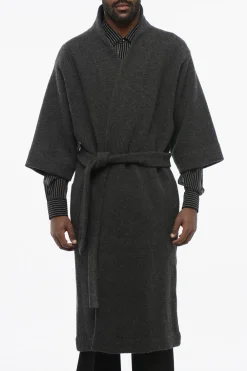 Cappotto in Misto Cashmere con Cintura>Fear Of God Best