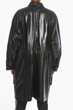 Cappotto in Pelle SHINY con Coulisse>Bottega Veneta Sale