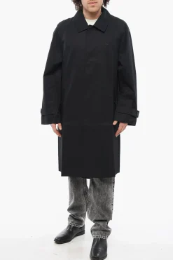 Cappotto In Twill Di Cotone Leggero con Abbottonatura Nascosta>Adidas Outlet