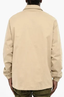 Cappotto in Twill di Cotone Leggero con Monogram in Denim>Dsquared2 Discount