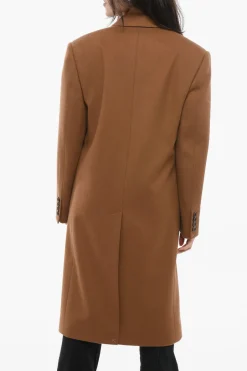 Sale Cappotto Lungo in Lana Donna Cappotti E Trench