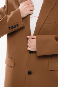 Sale Cappotto Lungo in Lana Donna Cappotti E Trench