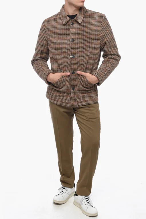 Cappotto NORTON in Panno di Lana con Motivo Shetland>Altea Hot