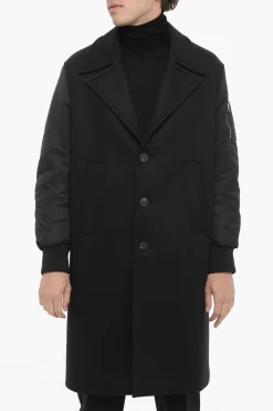 Cappotto Oversize con Maniche in Nylon>Neil Barrett Best