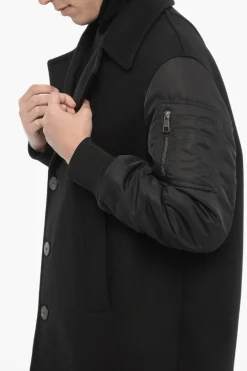 Cappotto Oversize con Maniche in Nylon></noscript>Neil Barrett Best