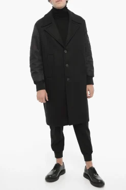 Cappotto Oversize con Maniche in Nylon></noscript>Neil Barrett Best