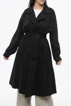 New Cappotto Oversize in Denim Donna Cappotti E Trench