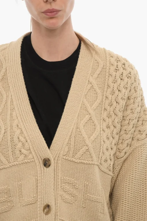Cardigan a Trecce con Scollo a V>Ambush Online